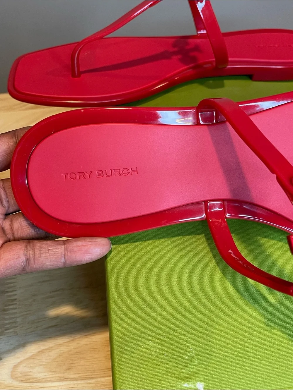 Tory Burch Roxanne Jelly Sandals (Brilliant Red, size 10) NIB